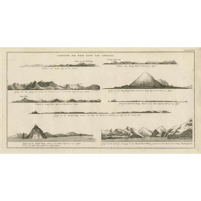 Early 19th Century Coastal Views of Various Islands of the American West Coast, 1803, Paper For Sale - Image 5 of 5