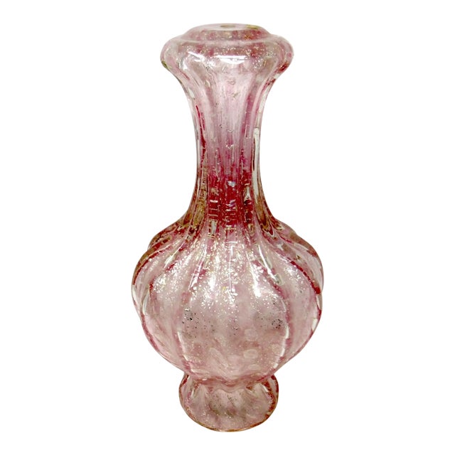 1950s Barovier & Toso Murano Glass Table Lamp Base - Hollywood Regency Style For Sale