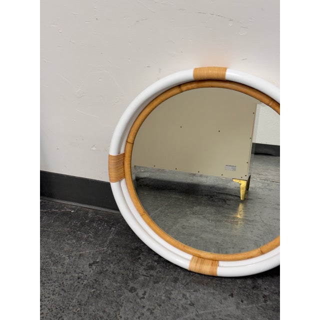 Serena & Lily Serena & Lily Montara Rattan Mirror For Sale - Image 4 of 12