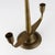 1950s Vintage Three-Lamp Candlesticks in Engraved Brass, 1950s, Set of 2 For Sale - Image 5 of 7