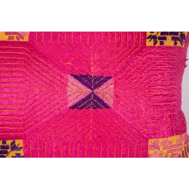 Pillow Made Out of a 1930s Swat Embroidery | Chairish