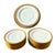 Mid-Century French Limoges Porcelain Dinnerware with Painted Fine Gold, 1950s, Set of 20 For Sale - Image 3 of 11