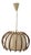 1950s Sculptural French Bamboo Large Pendant Hanging Lamp France For Sale
