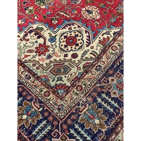 1970's Persian Tabriz Rug , 9'8" X 12'5" For Sale - Image 4 of 6
