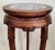 Pair Vintage Chinese Bamboo Carved Hardwood & Marble Top Plant Stand Pedestals For Sale In New York - Image 6 of 18