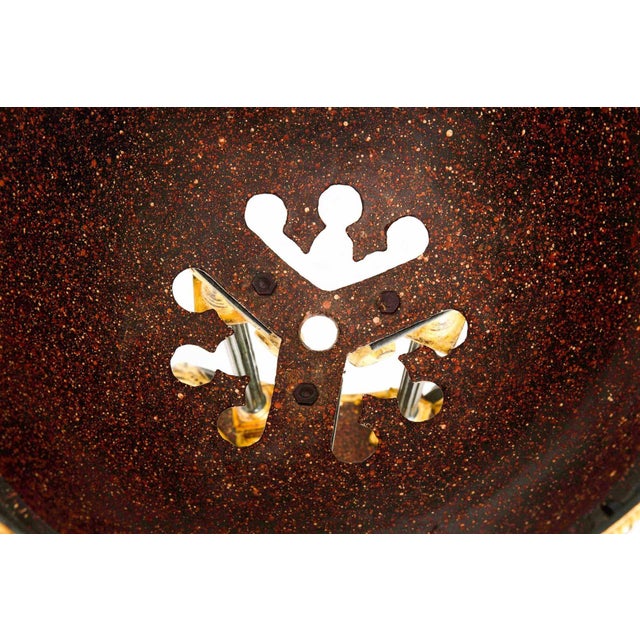 Brown Regency Style Gilt and Faux Porphyry Iron Athenienne Jardinierre Plant Stand For Sale - Image 8 of 18