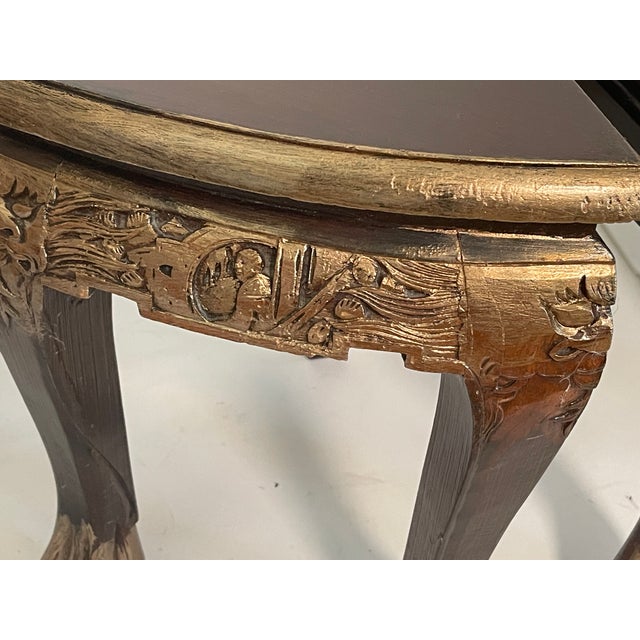 Chinoiserie 1940s Pair Chinese Chinoiserie Stoolsvor Plant Stands For Sale - Image 3 of 3