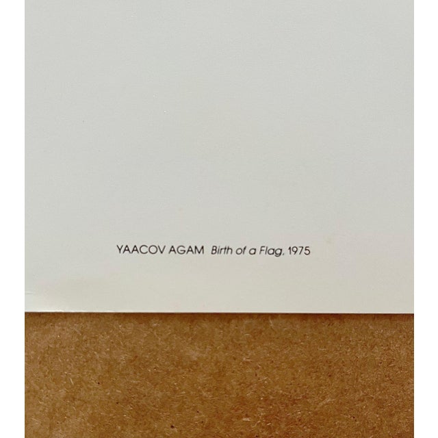 Yaacov Agam, Vintage Agam American Portrait Abstract Modernist Offset Print Poster For Sale In Miami - Image 6 of 7