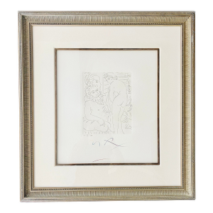 Peter Max Lithograph Etching "Homage to Picasso" v.4 XIII Black and White