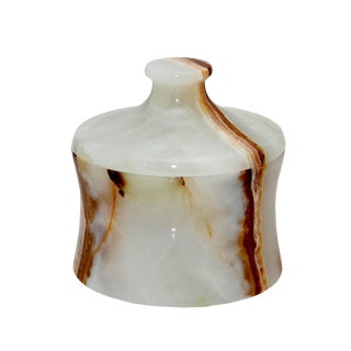 White Marble Canister For Sale