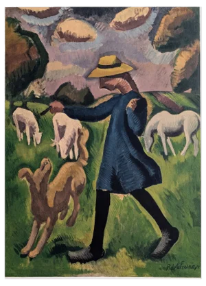 Roger de la Fresnaye, The Little Shepherdess, Lithograph, 1968