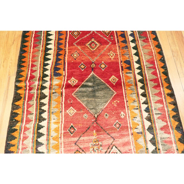 Nazmiyal Collection Vintage Persian Gabbeh Rug For Sale - Image 4 of 9