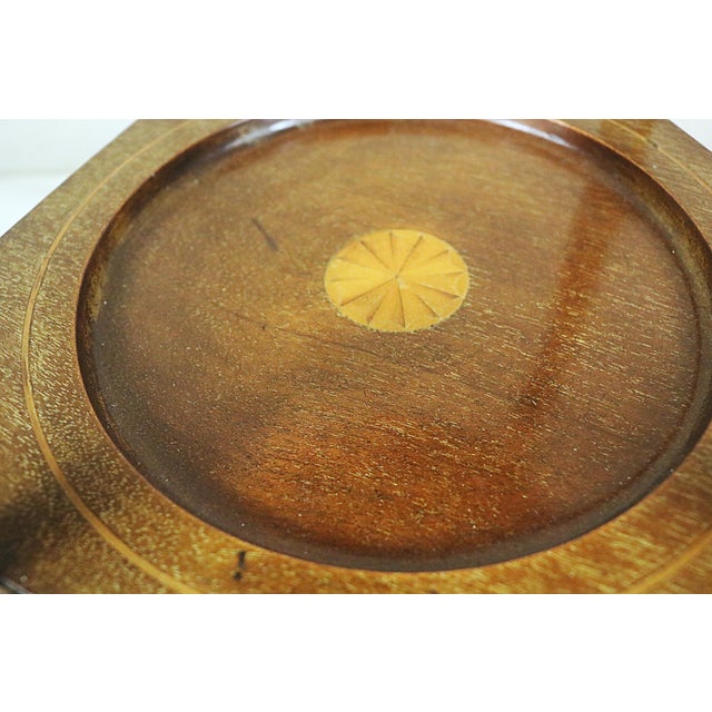 English Edwardian Period Mahogany Folding Cake Stand For Sale - Image 6 of 8