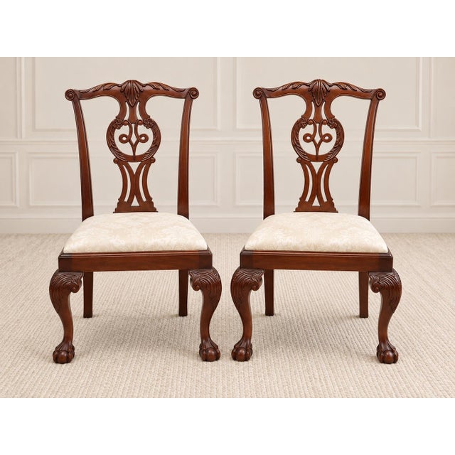 Chippendale Vintage Baker Furniture Chippendale Dining Set For Sale - Image 3 of 10