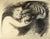 Modern T.P. Wagner, Caresses, Nude, Lithograph on Paper, 1890 For Sale - Image 3 of 3