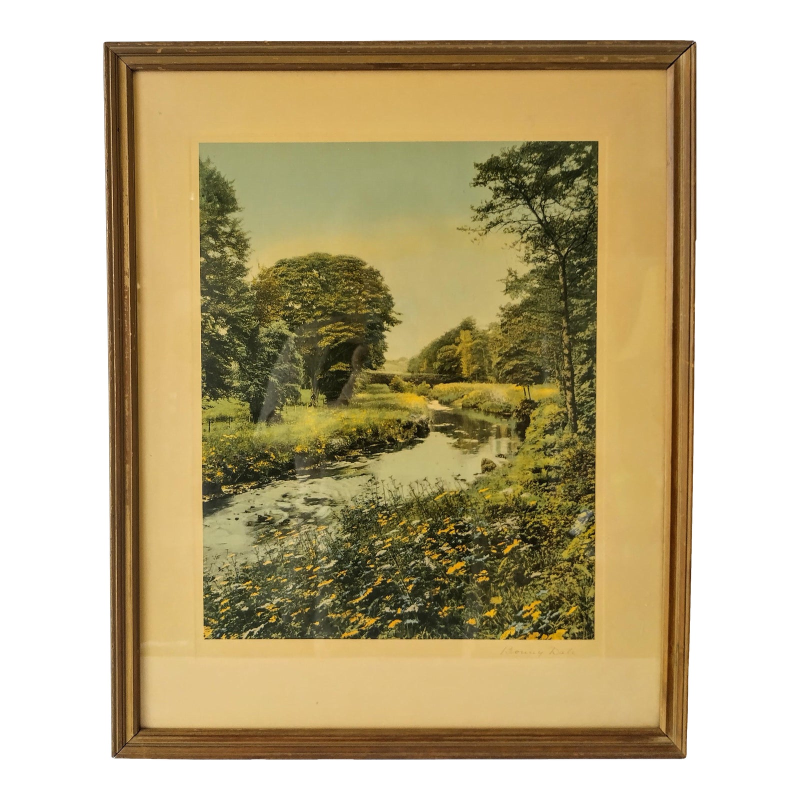 Vintage Wallace Nutting Riverscape Original Print Chairish