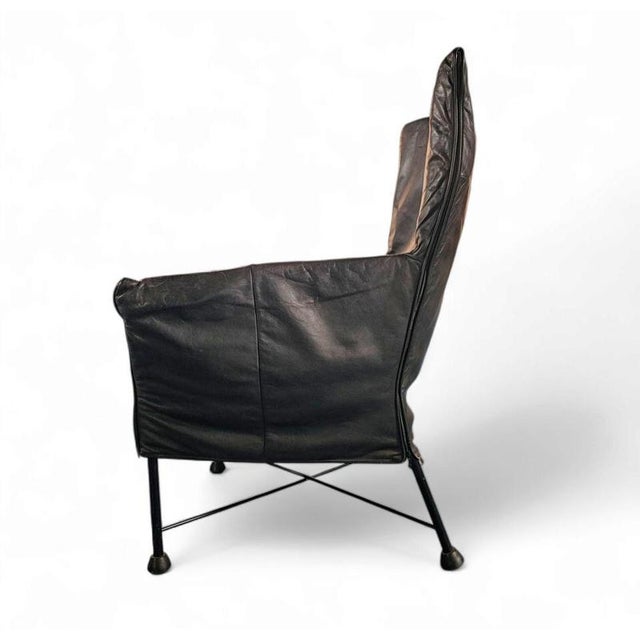 Animal Skin Early Charly Montis Chair by Gerard van den Berg, 1980s For Sale - Image 7 of 16