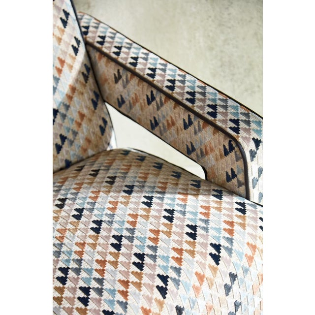 Harlequin Harlequin Vidi Fabric in Sky/Slate/Taupe - a Sample For Sale - Image 4 of 4