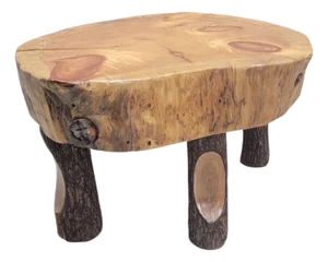 Vintage Live Edge Wood Side/Coffee Table