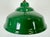 Industrial British Green Enamel Factory Pendant Lamp, 1960s For Sale - Image 4 of 16