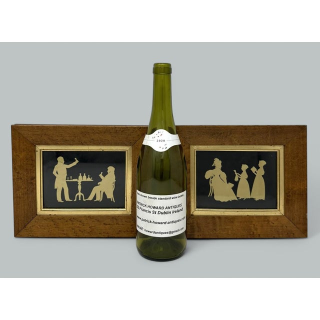 Antique Pair English Family Silhouettes Birdseye Maple Frames Irish Interest For Sale - Image 11 of 12