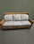 Contemporary Baker Milling Road Woven Seagrass Sofa With Neutral Cushions For Sale - Image 3 of 12