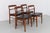 Brown Vintage Danish Teak Dining Chairs by Kjærnulf for Vejle Møbelfabrik, 1960s, Set of 4 For Sale - Image 8 of 18