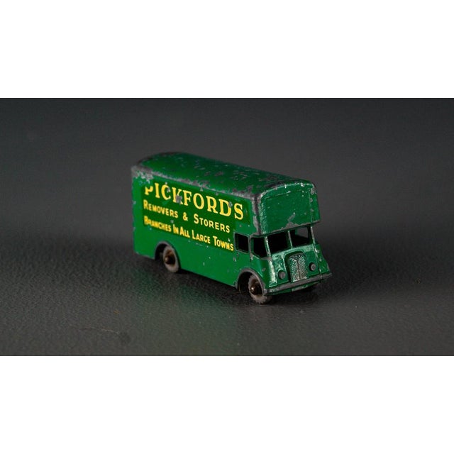Old Pickford Bus car as a toy. from Matchbox from Lesney Series No 46, around 1960. In original condition, with wear...
