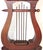 1930s Late 1930s Vintage Lexington Chair Company Mahogany Veneer Lyre Flip-Top Game Table For Sale - Image 5 of 18