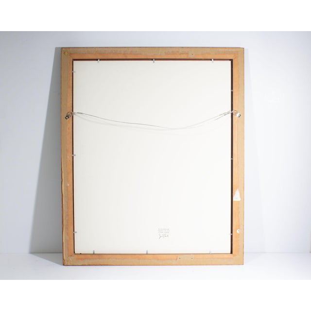 White 1960s Stone Lithograph Portrait by James L. Bruch For Sale - Image 8 of 8