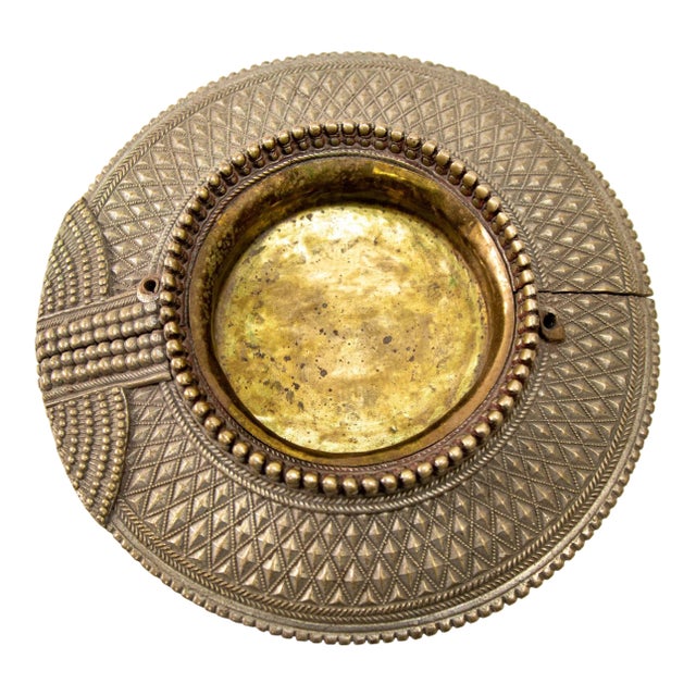 19th Century Mughal India Raj Style Silver Traditional Anklet Bracelet Catchall For Sale