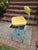 1960s Vintage Adjusto Equipment Company Drafting Chair Stool Vinyl Cushion Back Rest Swivel Adjustable With Foot Ring For Sale In Baltimore - Image 6 of 12