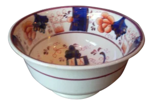 Antique Gaudy Welsh Waste Bowl