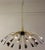 Mid-Century Brass and Murano Glass Chandelier in the style of Stilnovo, 1950s For Sale - Image 9 of 13