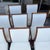 Late 20th Century Set of 8 Art Deco Polished Wood Leather Dining Chairs For Sale - Image 11 of 12