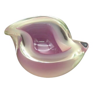 Murano Glass Ashtray in Pink by Archimede Seguso, 1950s For Sale