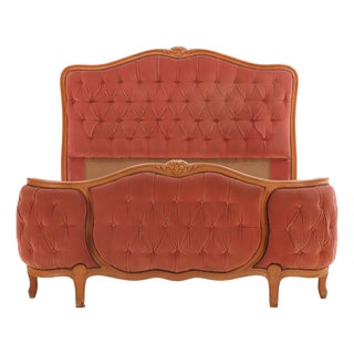 Full Size French Corbeille Style Bed, C. 1945 For Sale