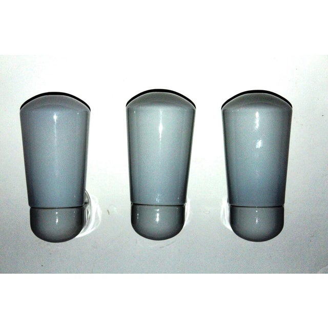 - Circa 1930s-1950s - 1x E14 fitting - While opaline glass and while porcelain This piece is designed in the style of the...