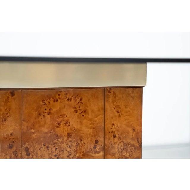 Brown Vintage Dining Table attributed to Jean Claude Mahey for Roche Bobois, 1980s For Sale - Image 8 of 11