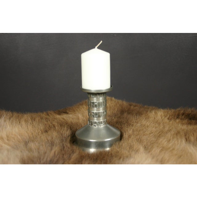 Vintage Danish Pewter Candleholder from Jyde Kunst, 1960s For Sale - Image 9 of 16