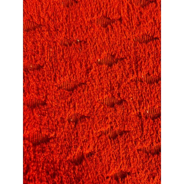 Red Moroccan Beni Ouarain Rug in Wool, 1990 For Sale - Image 8 of 9
