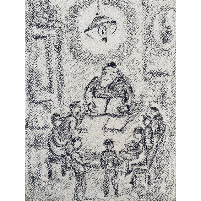 Early 20th Century Anatoli Lvovich Kaplan, Shtetl Interior, Cheyder For Sale - Image 5 of 9