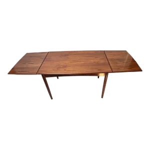 1960s Danish Modern Draw Leaf Dining Table