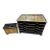 Vintage Lacquered Marquetry Executive Desk Organizer Set, 2 Pieces For Sale