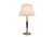 Mid-Century Hollywood Regency Brass and Black Column Desk Lamp with Fluted Gilt Accents, Europe, 1950s For Sale - Image 11 of 11