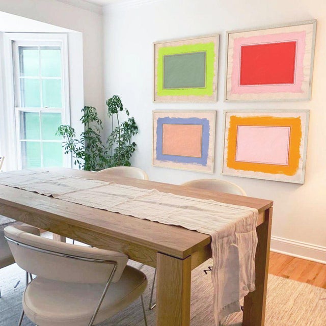 "Bright Place" Print Set, 4 bold, colorful framed art prints by Emily Keating Snyder Prints themselves are 16 x 20 in....