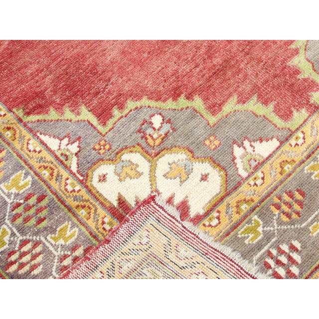 1960s Turkish Oushak Rug For Sale - Image 4 of 5