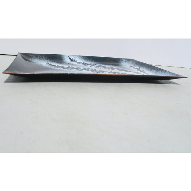 1970s Artisan Enamel Desk Tray For Sale - Image 5 of 6
