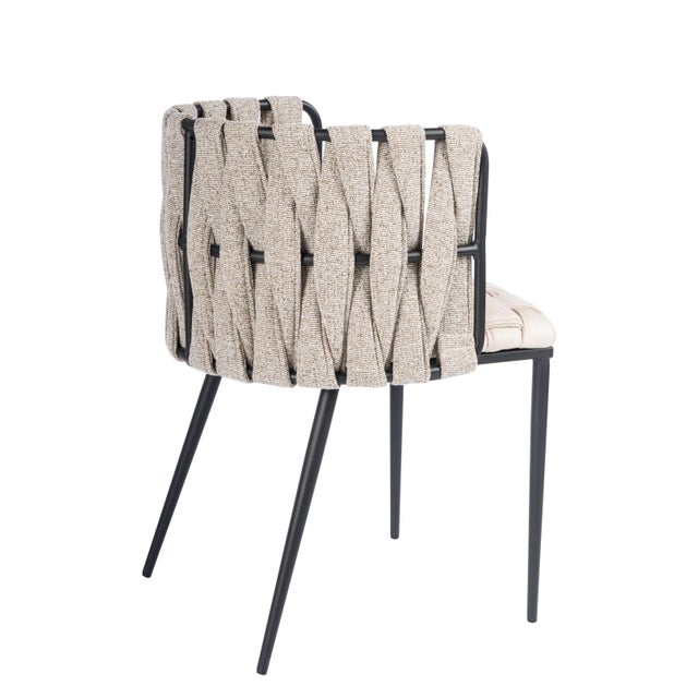 Contemporary Contemporary Laguna Silver and White Dining Set - 7 Pieces For Sale - Image 3 of 8