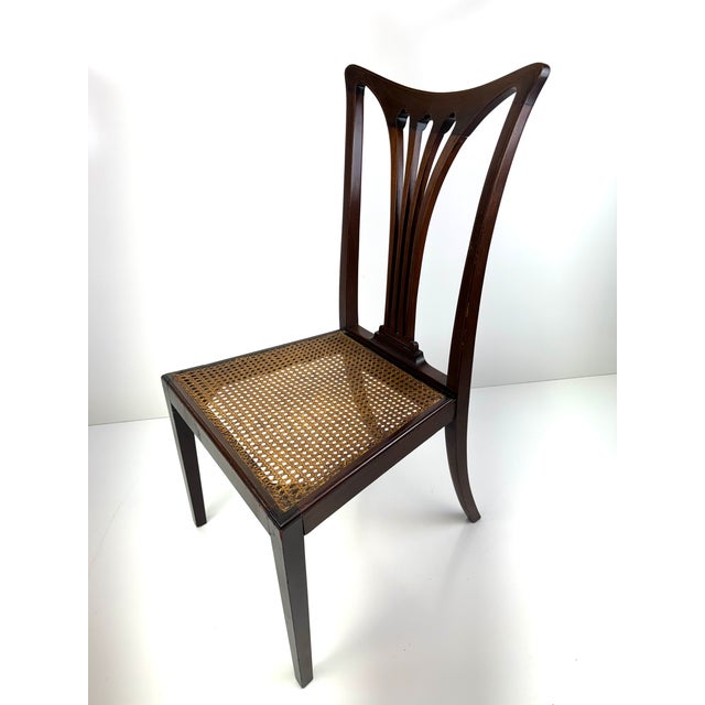 Vintage Cane Side Chair For Sale - Image 11 of 12